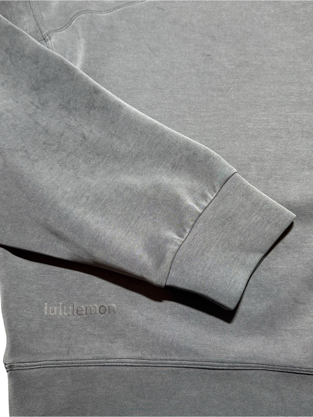 Lululemon Softstreme Perfectly Oversized Crop Crew Dark Gray Size 12 - Picture 5 of 6